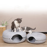 Donut Delight™: The Ultimate Hideaway for Your Feline Friend